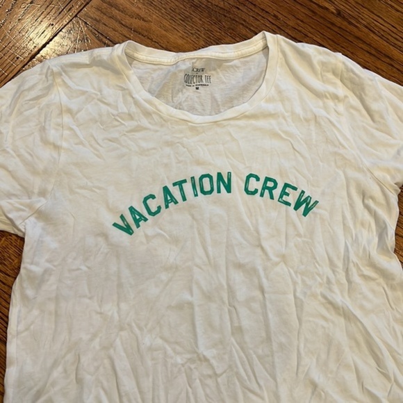 NWOT JCREW COTTON COLLECTOR ‘VACATION CREW’ GRAPHIC TEE - SIZE M - Picture 4 of 4